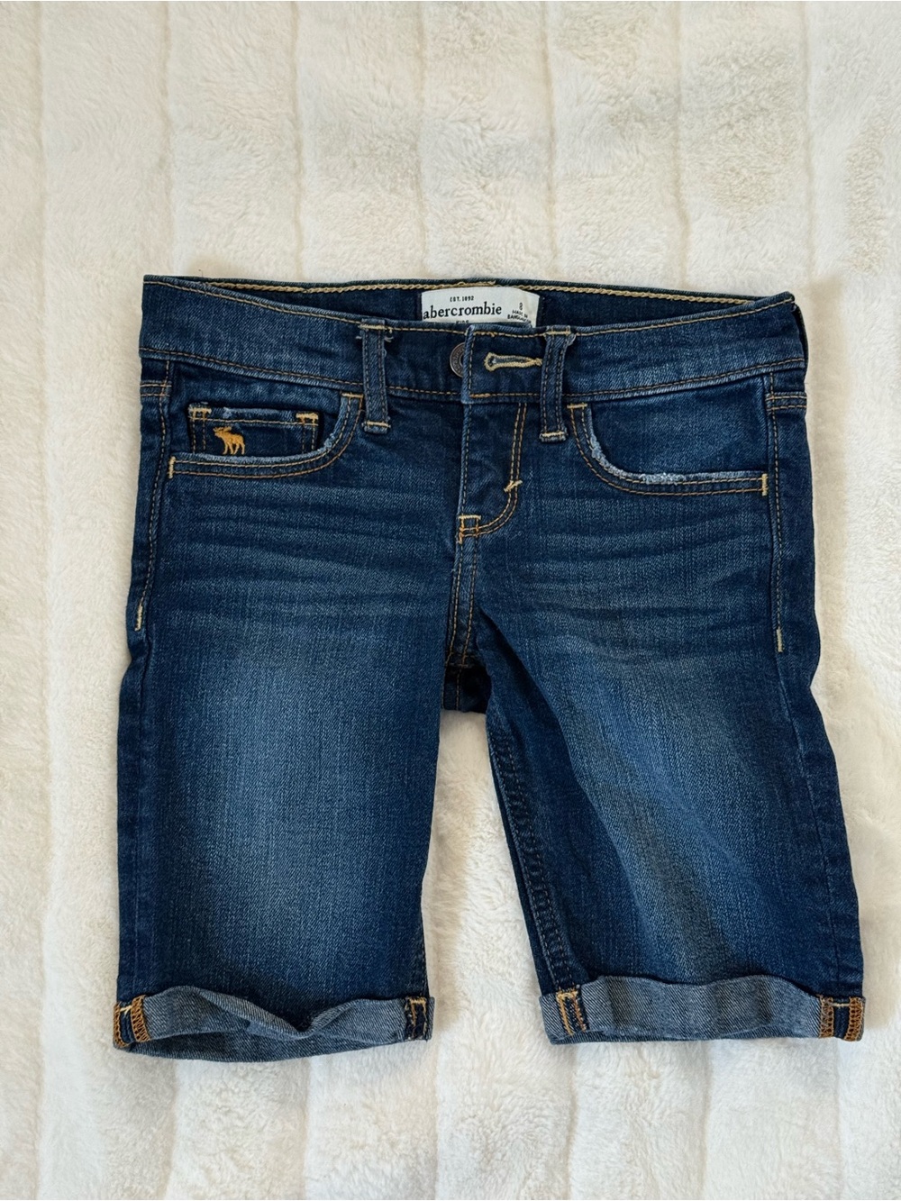 Abercrombie & Fitch Dark Blue Denim Kids Shorts